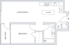 1 Bedroom Floor Plan